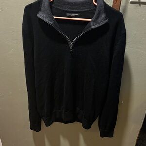 Express Black and Gray Zip-Up Sweater